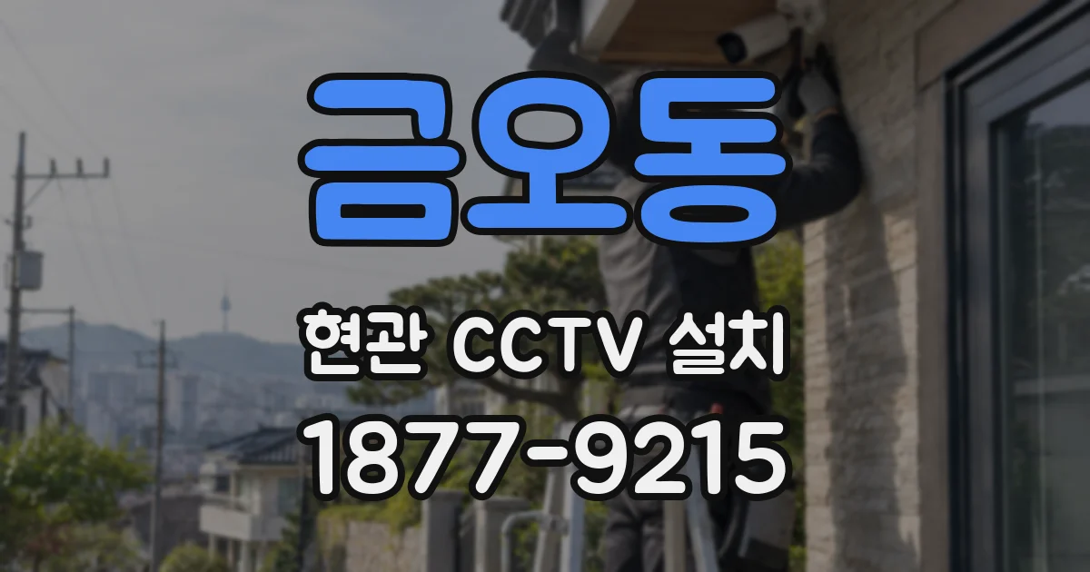 금오동 현관 CCTV 설치