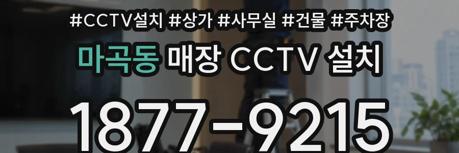 마곡동 매장 CCTV 설치