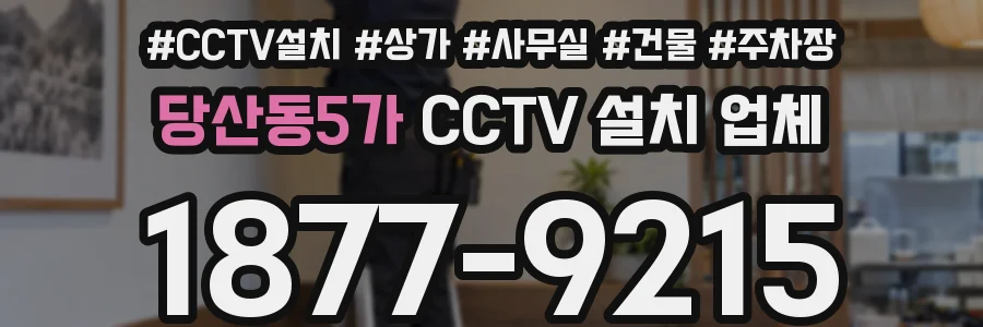 당산동5가 CCTV 설치 업체