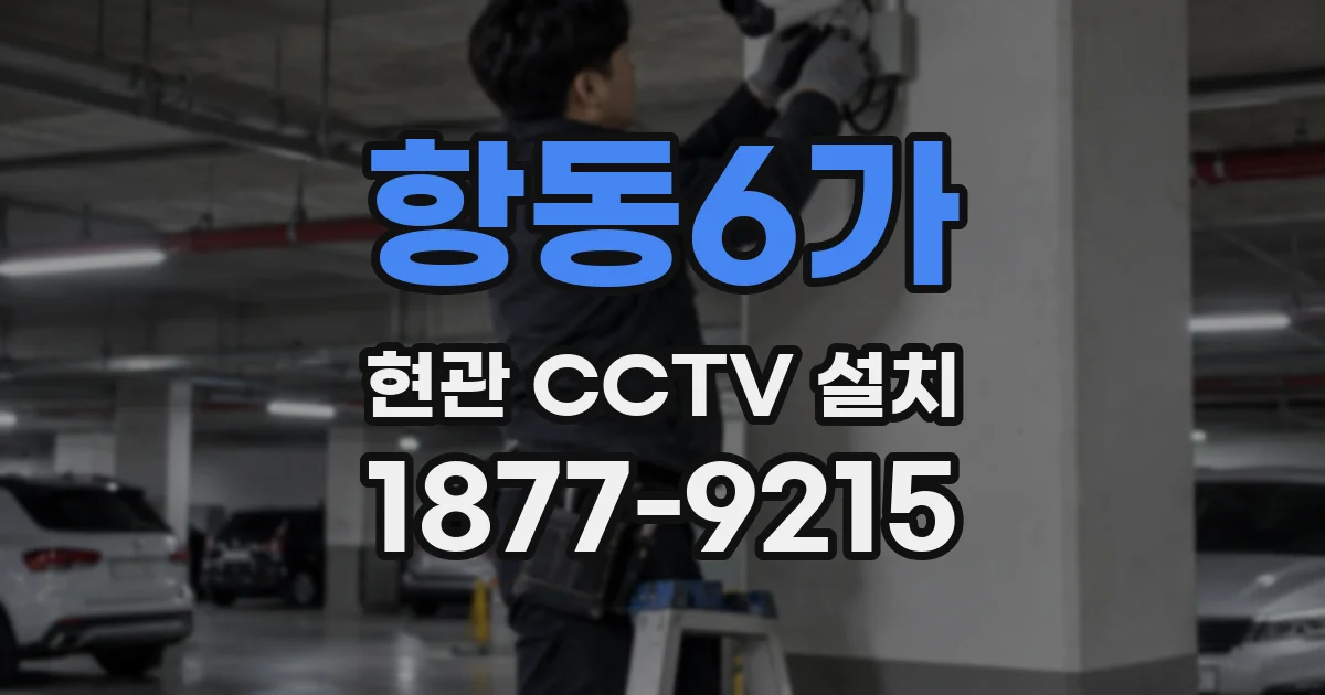 항동6가 현관 CCTV 설치