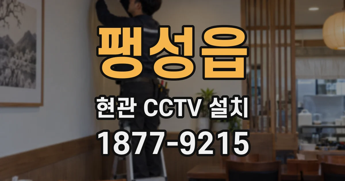 팽성읍 현관 CCTV 설치