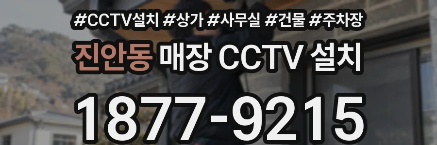 진안동 매장 CCTV 설치