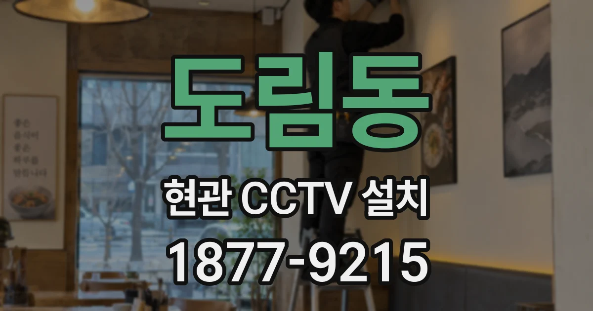 도림동 현관 CCTV 설치