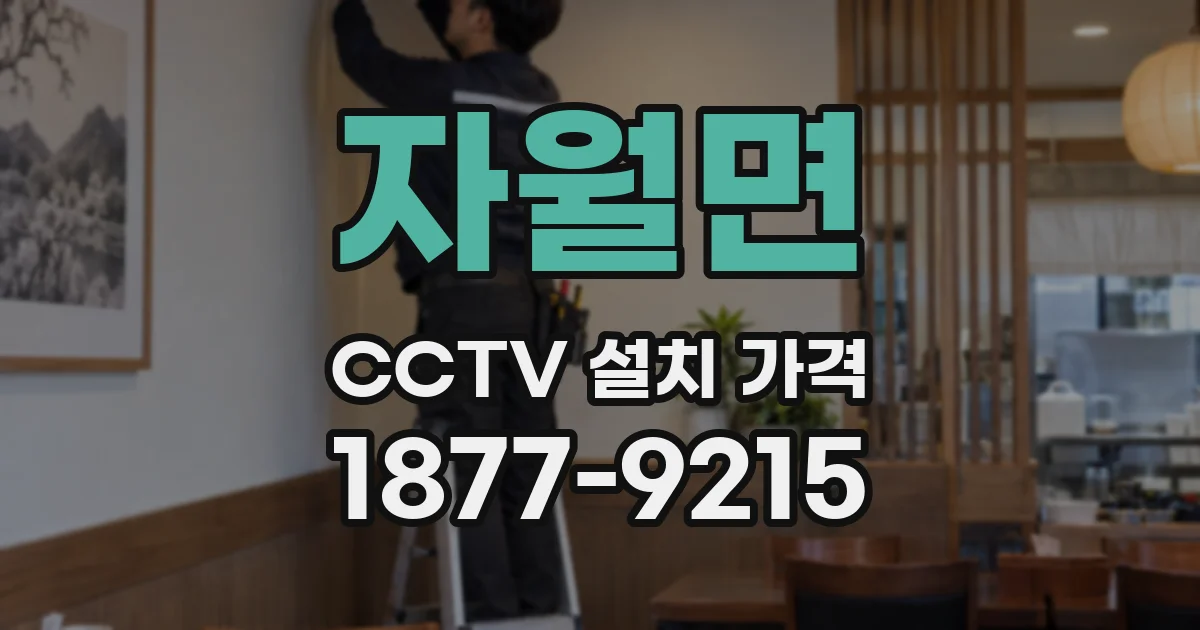 자월면 CCTV 설치 가격