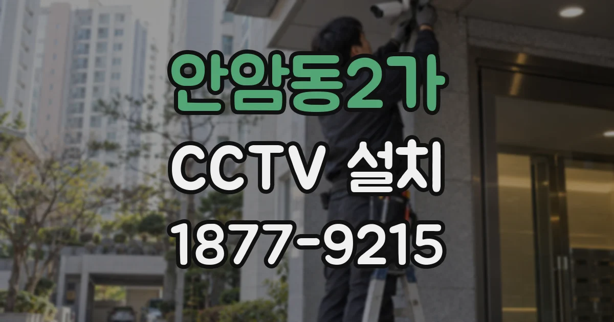 안암동2가 CCTV 설치
