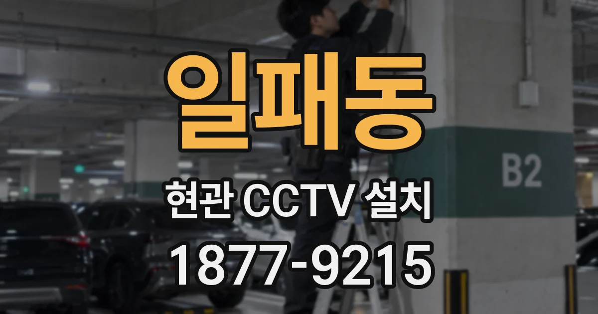 일패동 현관 CCTV 설치