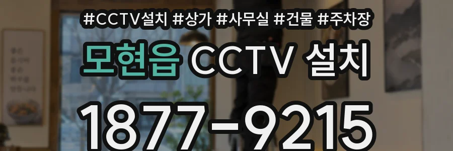 모현읍 CCTV 설치