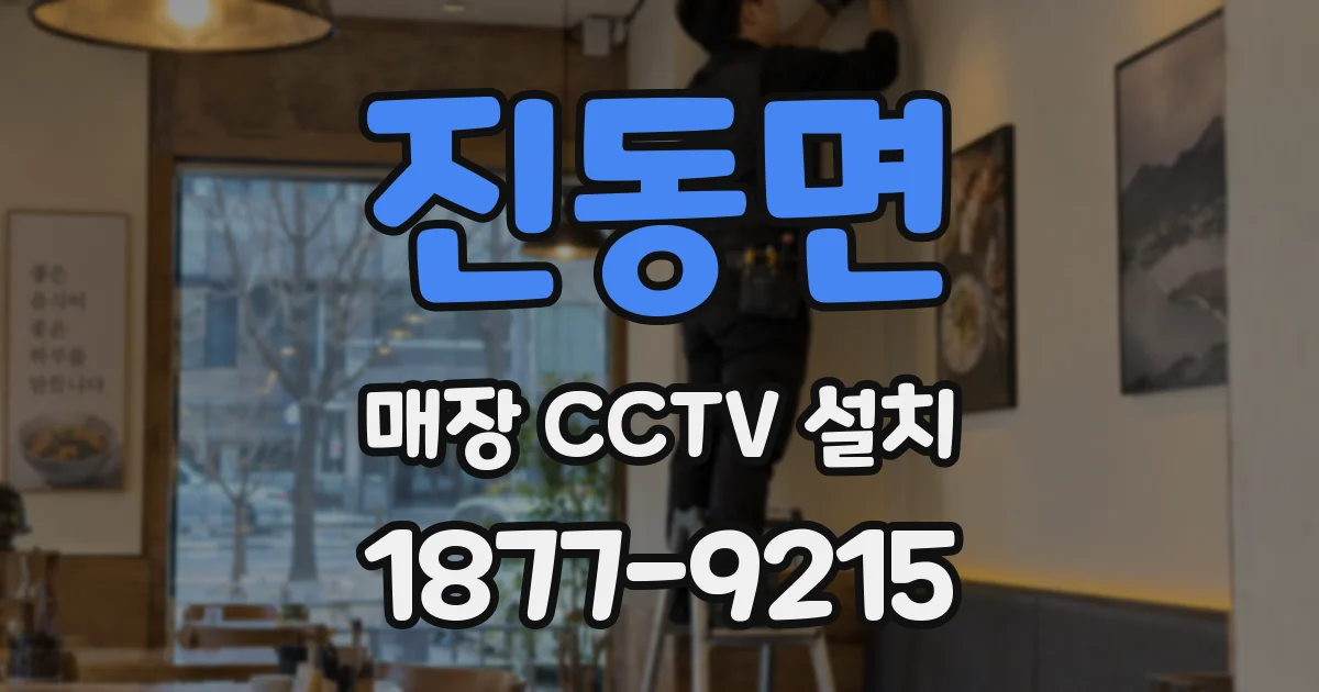 진동면 매장 CCTV 설치