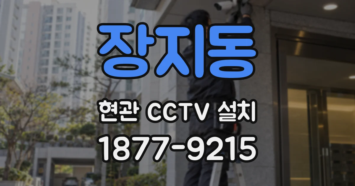 장지동 현관 CCTV 설치
