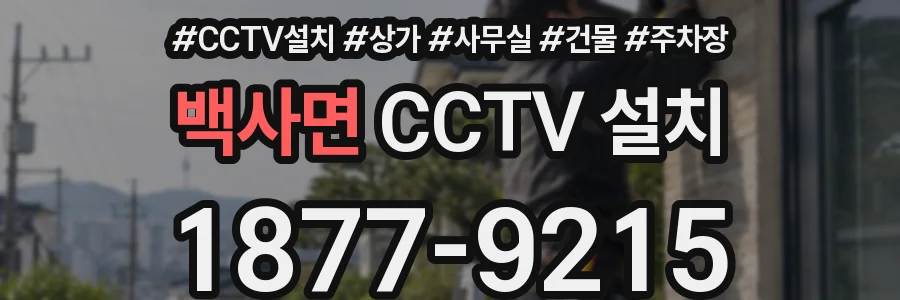 백사면 CCTV 설치