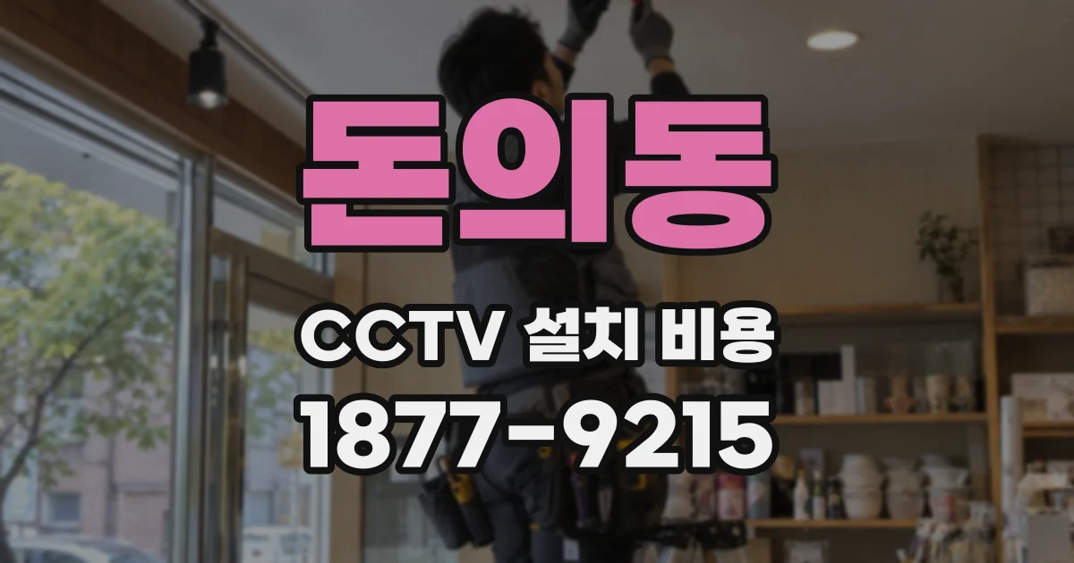 돈의동 CCTV 설치 비용