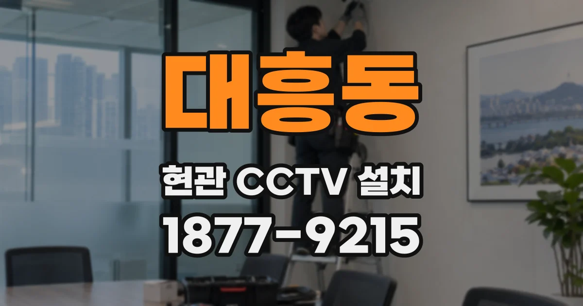 대흥동 현관 CCTV 설치