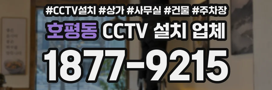 호평동 CCTV 설치 업체