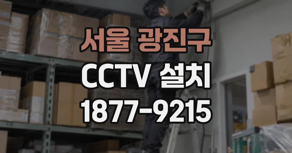 서울 광진구 CCTV 설치