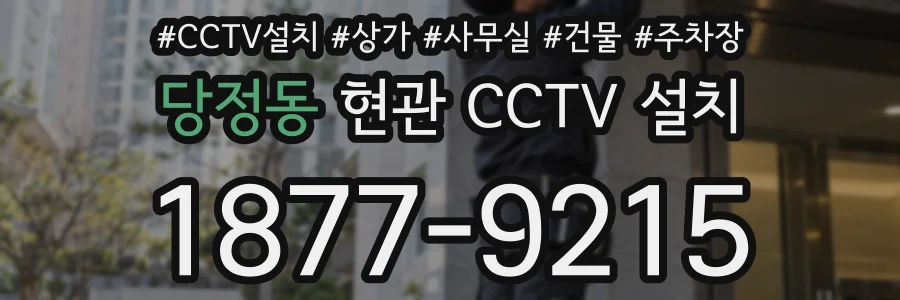 당정동 현관 CCTV 설치