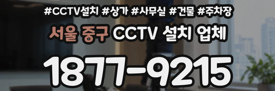 서울 중구 CCTV 설치 업체