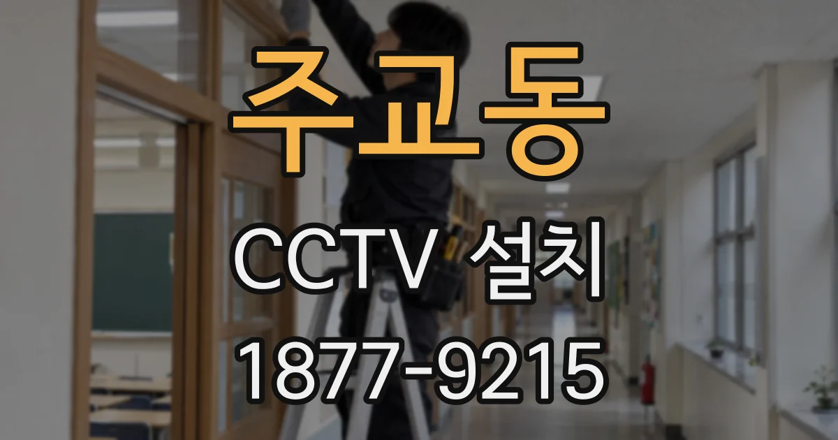 주교동 CCTV 설치