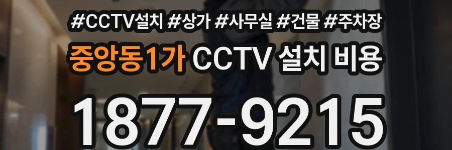 중앙동1가 CCTV 설치 비용