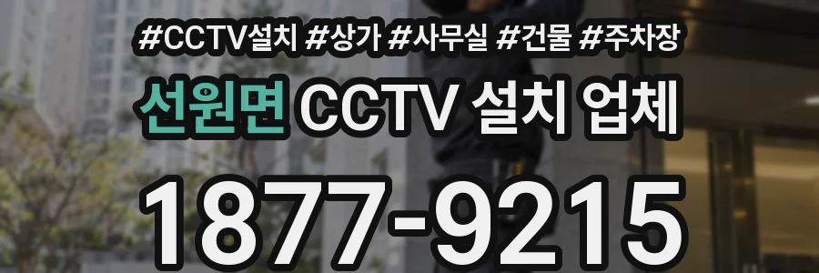 선원면 CCTV 설치 업체