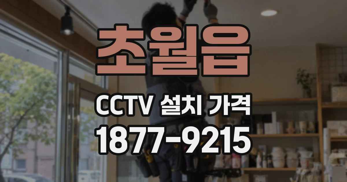 초월읍 CCTV 설치 가격