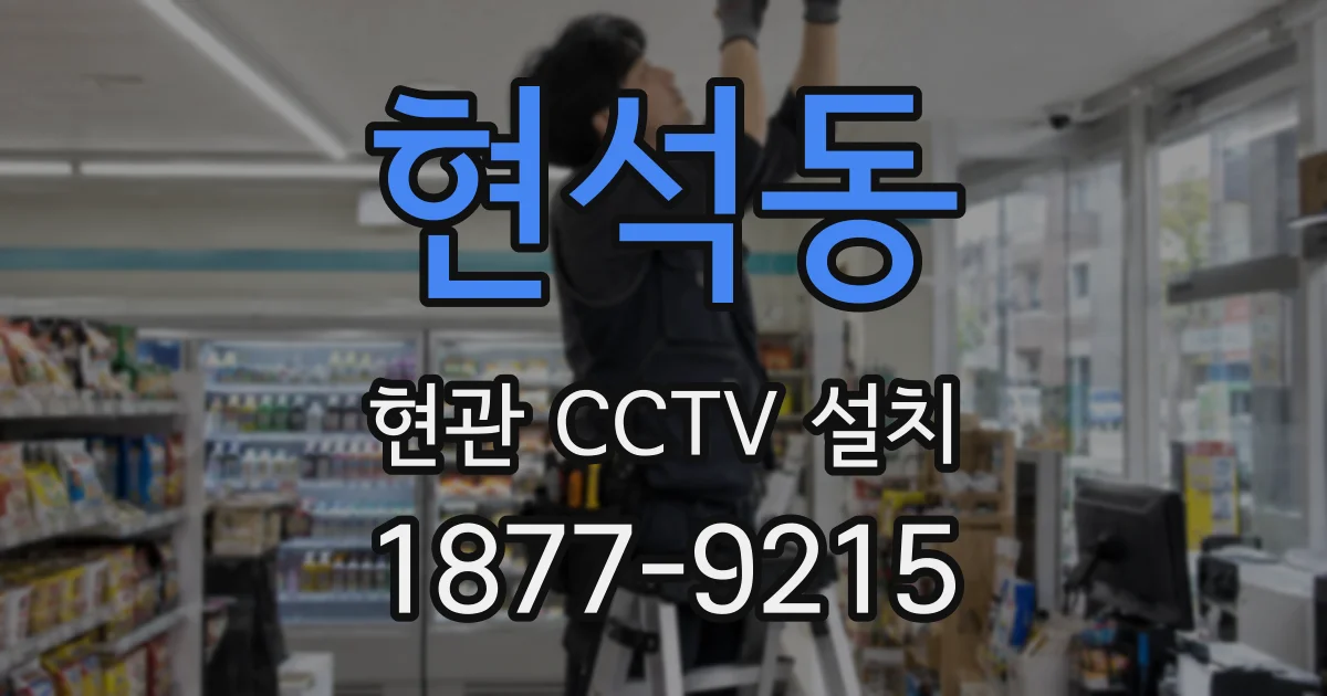 현석동 현관 CCTV 설치