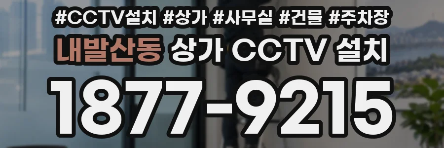 내발산동 상가 CCTV 설치