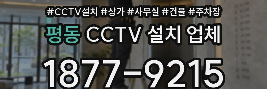 평동 CCTV 설치 업체
