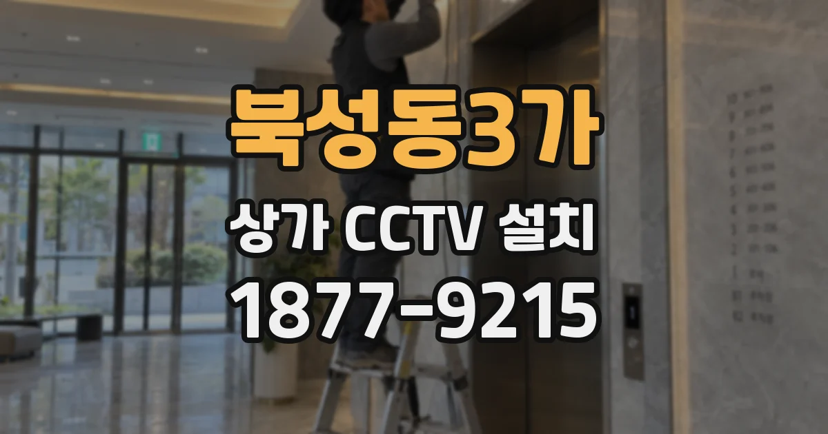 북성동3가 상가 CCTV 설치