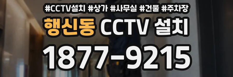 행신동 CCTV 설치