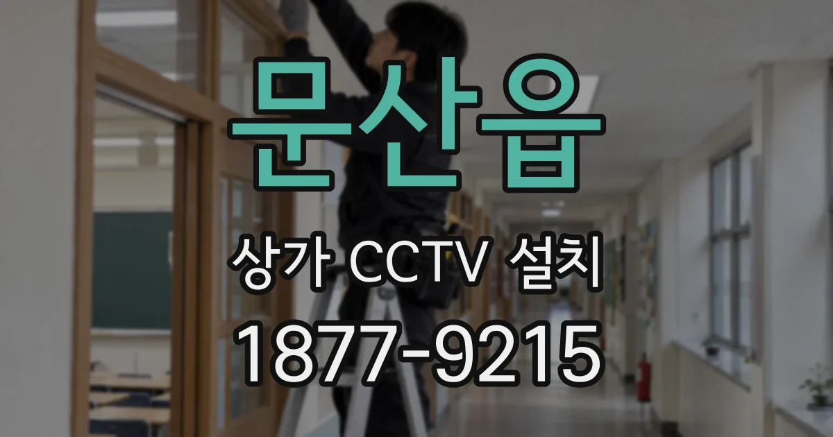 문산읍 상가 CCTV 설치