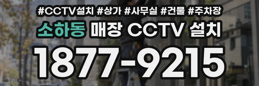 소하동 매장 CCTV 설치