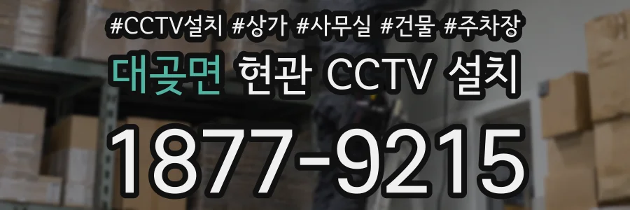 대곶면 현관 CCTV 설치
