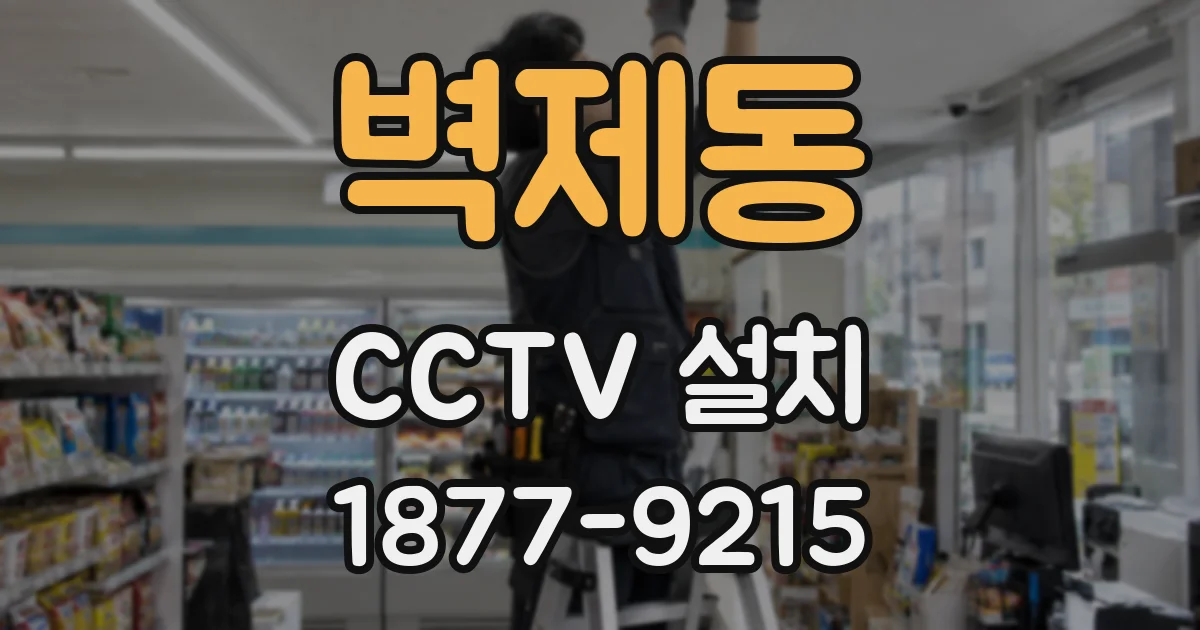 벽제동 CCTV 설치