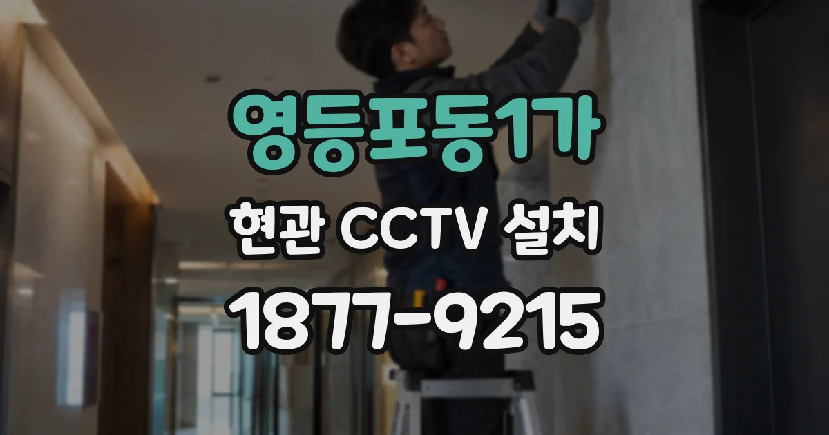 영등포동1가 현관 CCTV 설치