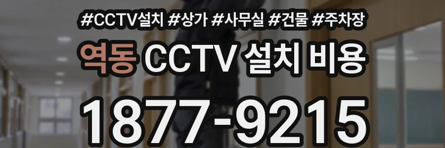 역동 CCTV 설치 비용