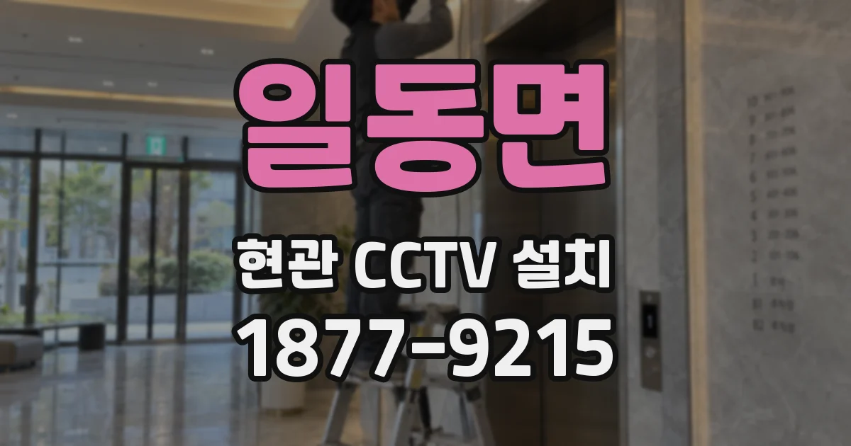 일동면 현관 CCTV 설치