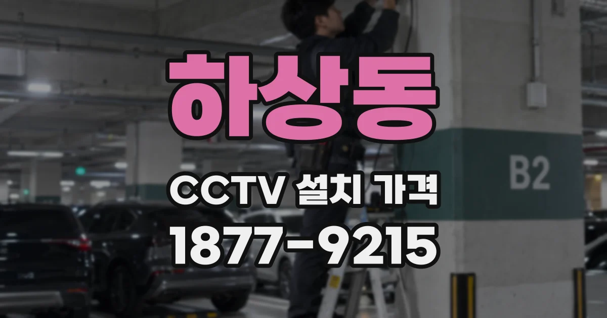 하상동 CCTV 설치 가격