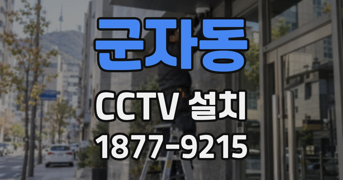 군자동 CCTV 설치