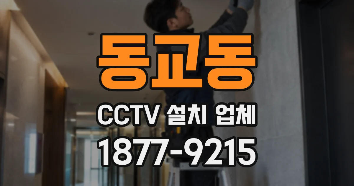 동교동 CCTV 설치 업체