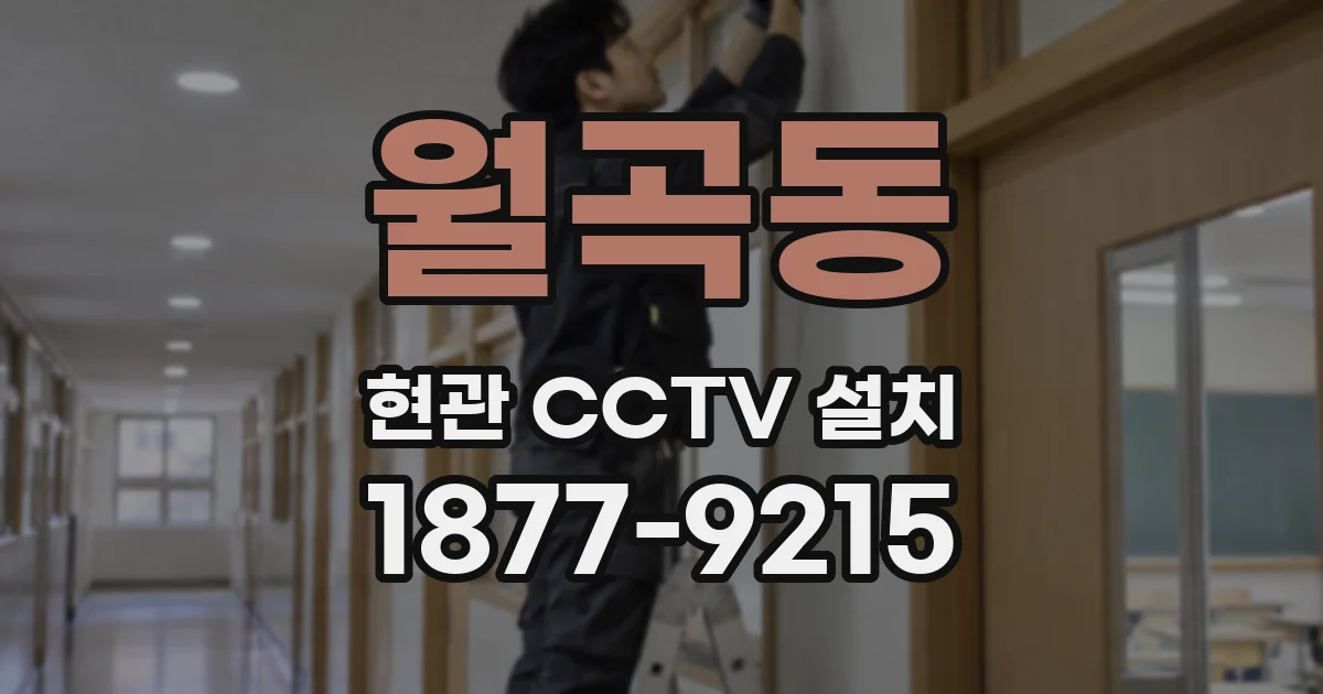 월곡동 현관 CCTV 설치
