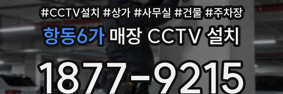 항동6가 매장 CCTV 설치