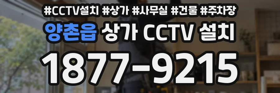 양촌읍 상가 CCTV 설치