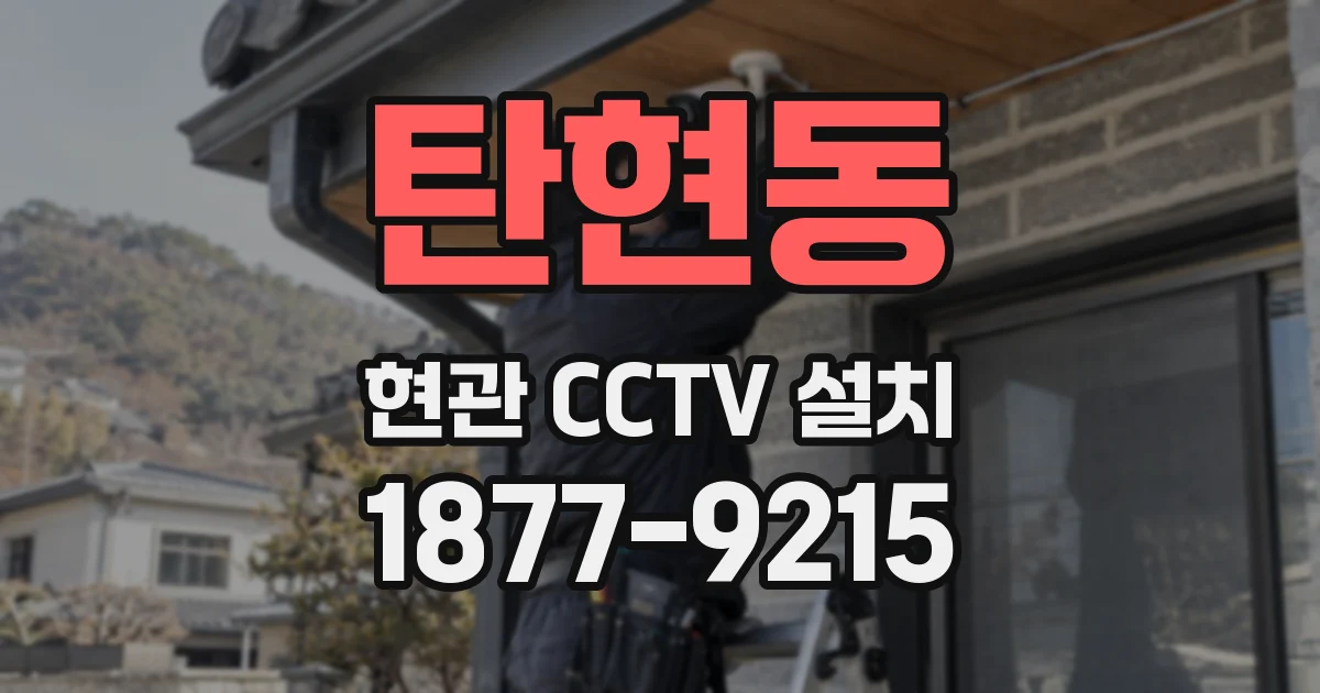 탄현동 현관 CCTV 설치