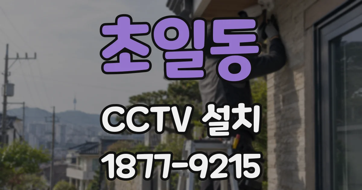 초일동 CCTV 설치