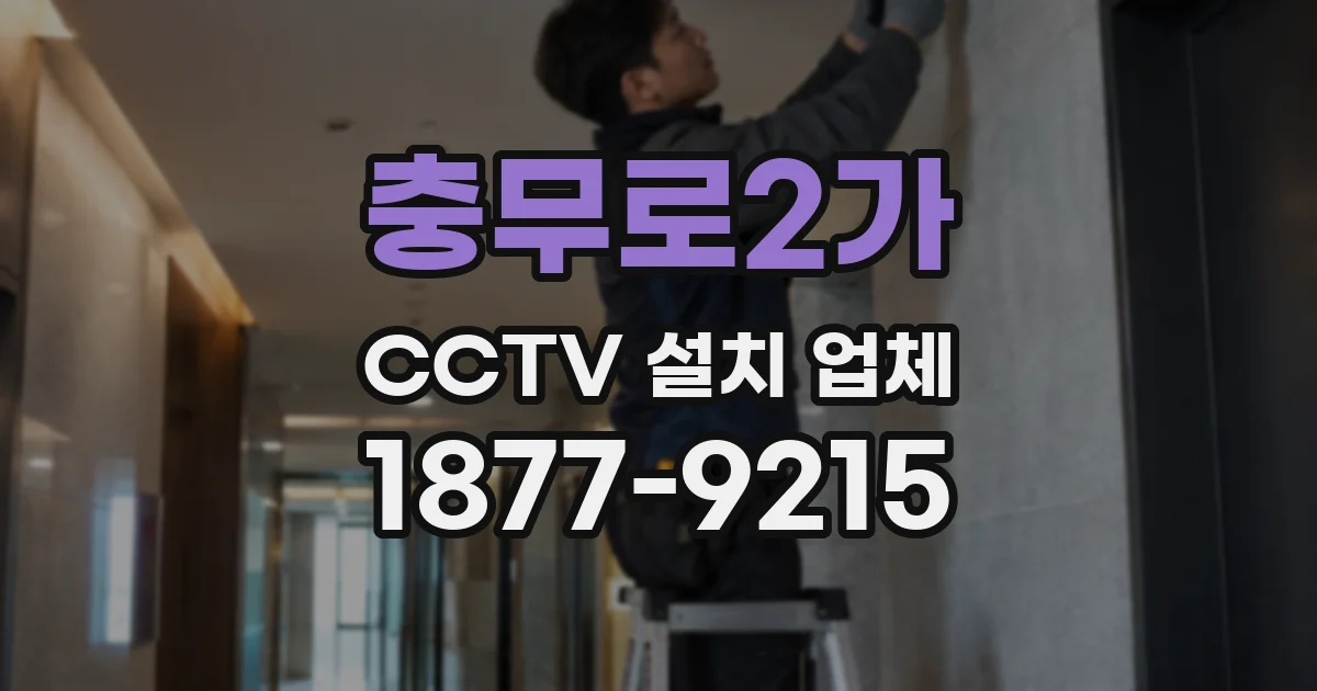 충무로2가 CCTV 설치 업체