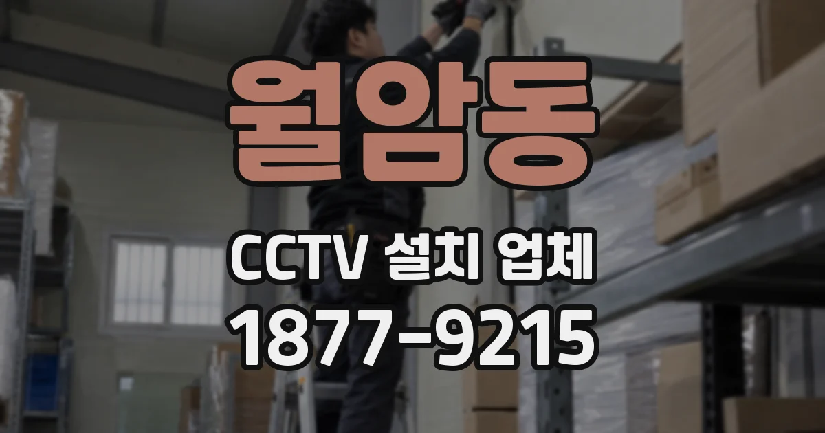 월암동 CCTV 설치 업체