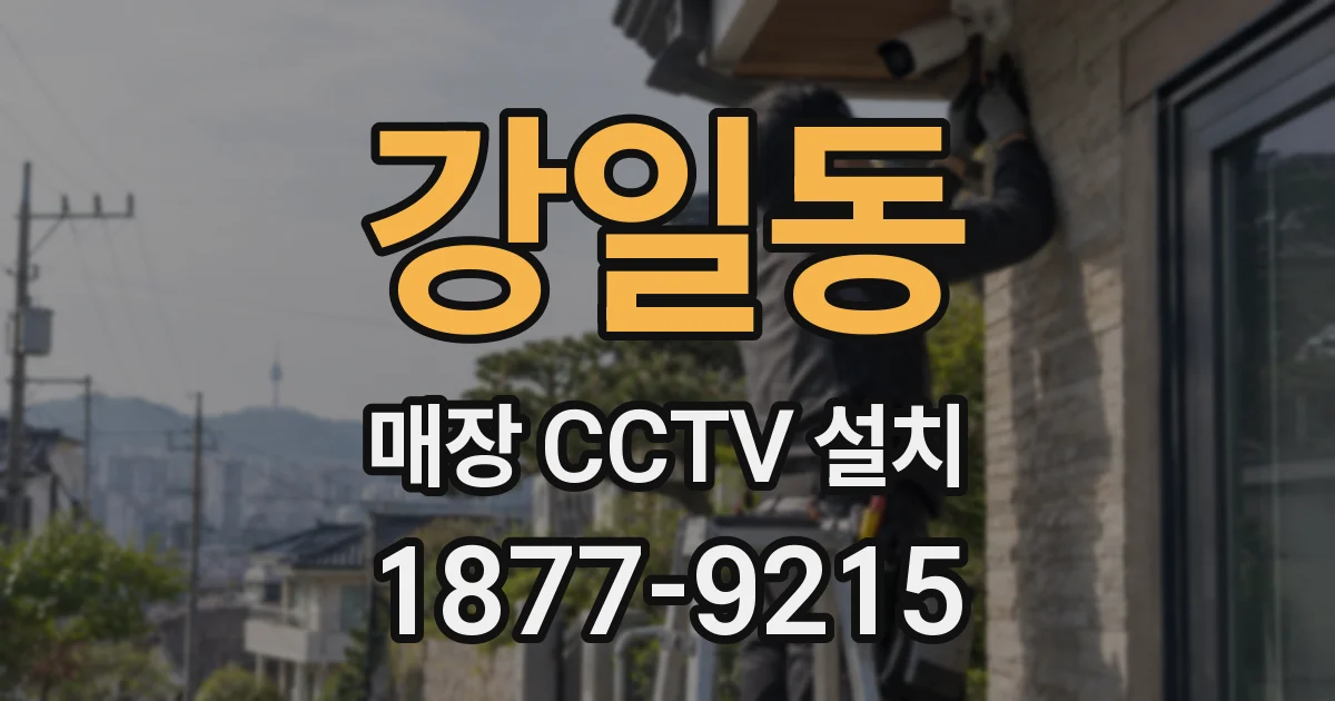 강일동 매장 CCTV 설치