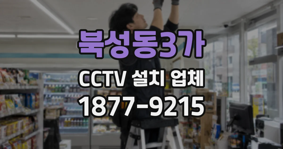 북성동3가 CCTV 설치 업체