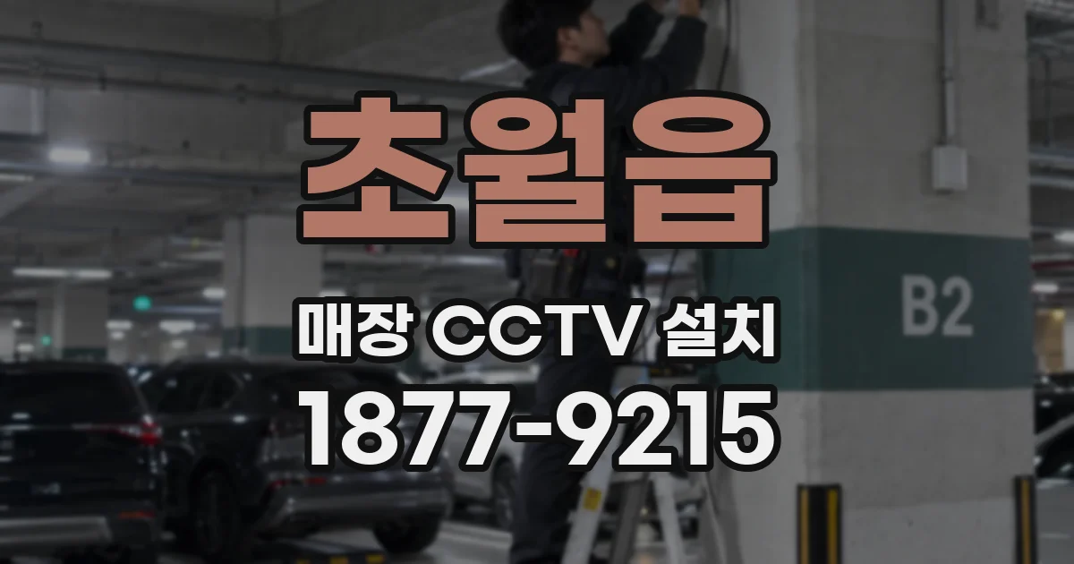 초월읍 매장 CCTV 설치