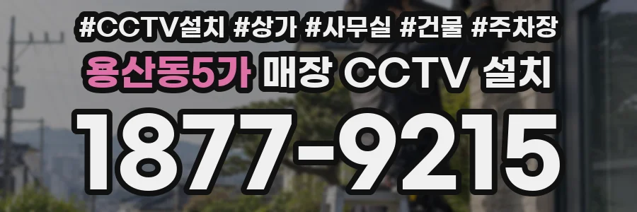 용산동5가 매장 CCTV 설치